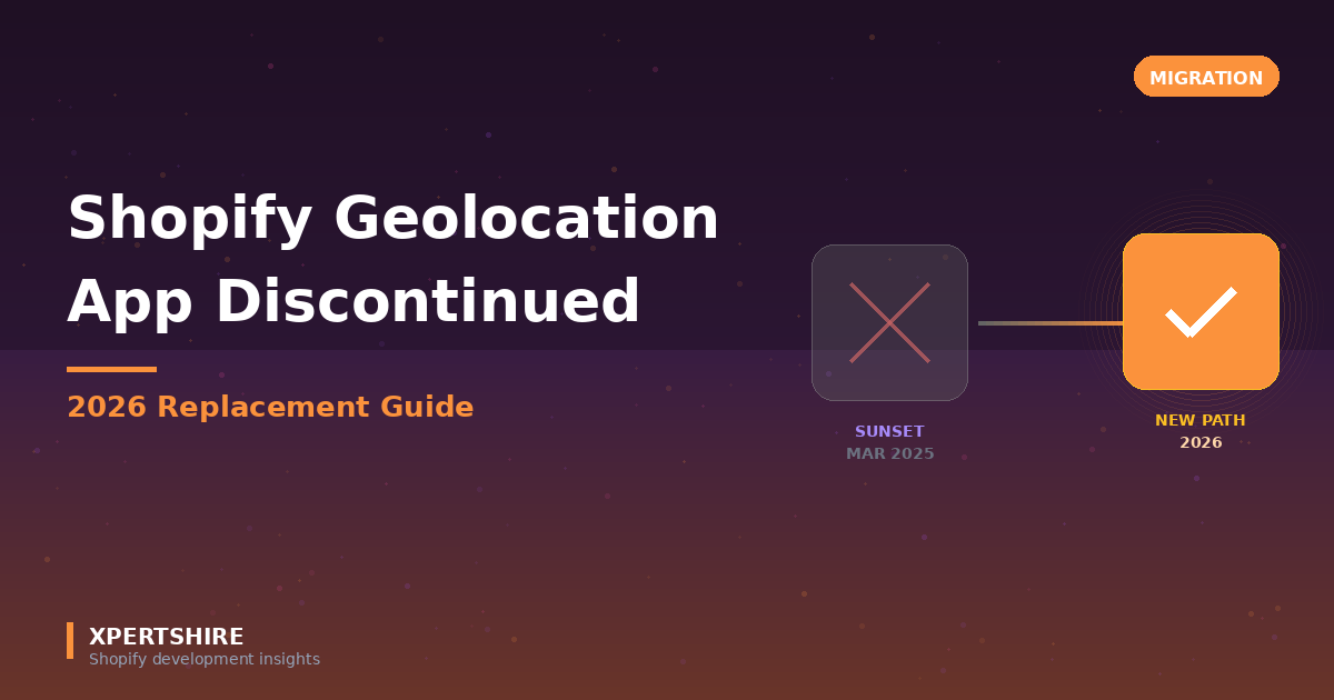 Shopify Geolocation App Discontinued: 2026 Replacement Guide