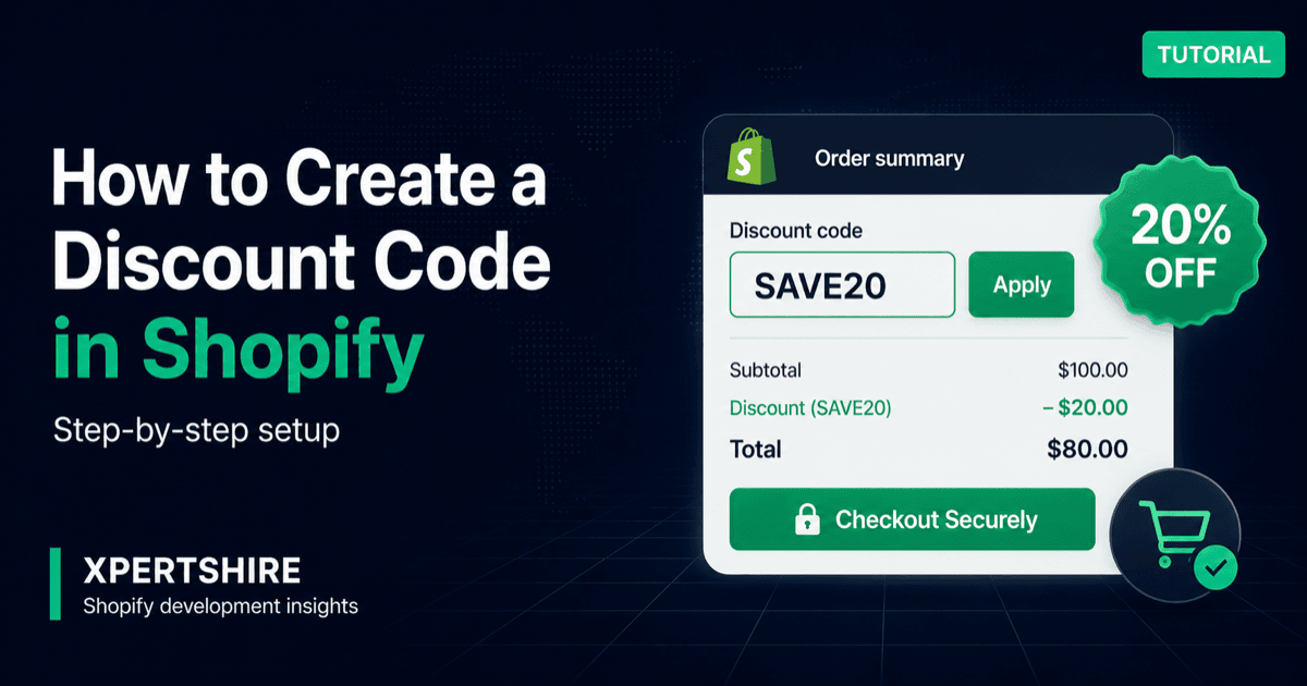 How to Create a Discount Code in Shopify (2026 Step-by-Step Guide)
